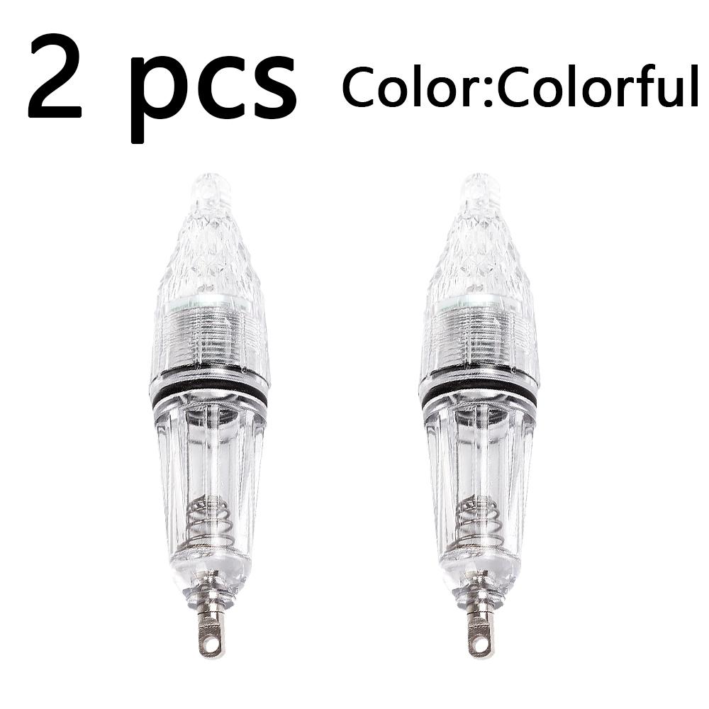 2 piezas Usando pilas AA Luz LED de bajo consumo para señuelo de pesca, luz para jaula de camarones de pesca en barco, luz para pesca nocturna