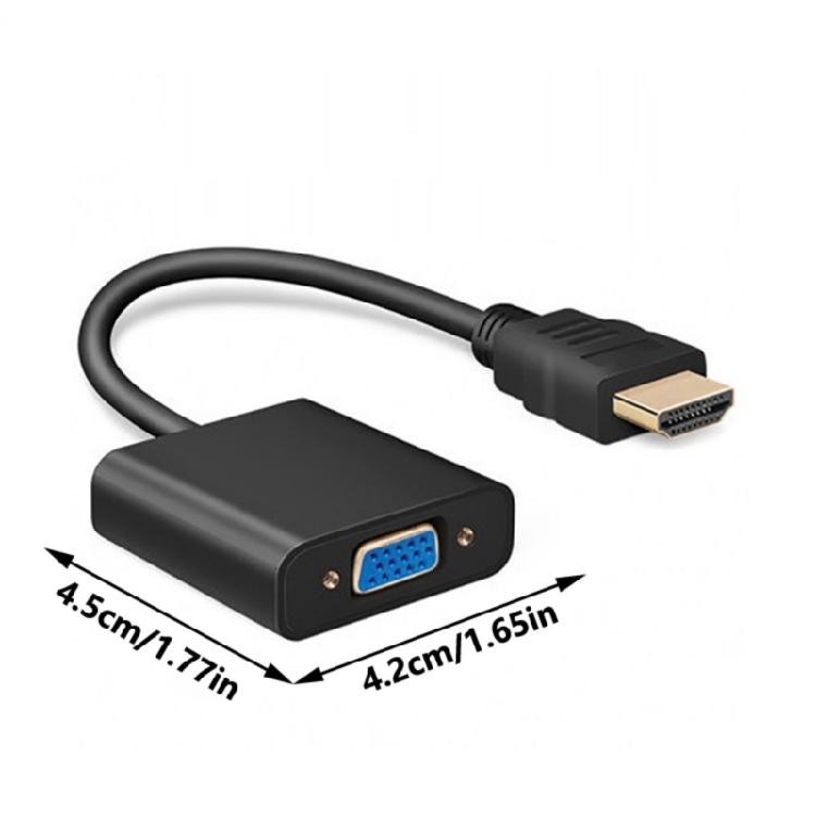 Portable to VGA Adapter Supports 1080P Video Output for In Various Setting