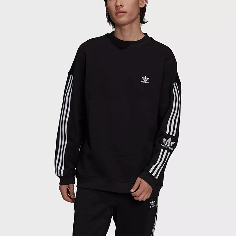 adidas Adicolor Classics Lock-Up Trefoil Sweatshirt Black Unisex Streetwear H41315