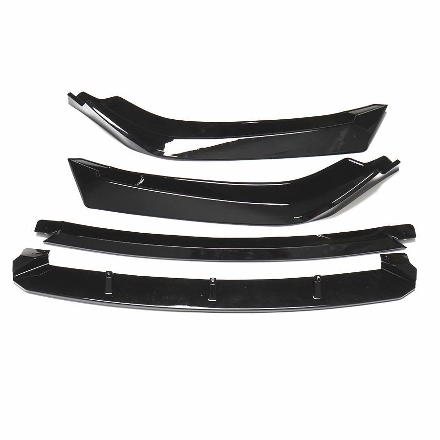 Front Bumper Lip Body Kit Spoiler For Honda Civic Sedan 4Dr 2016-2018