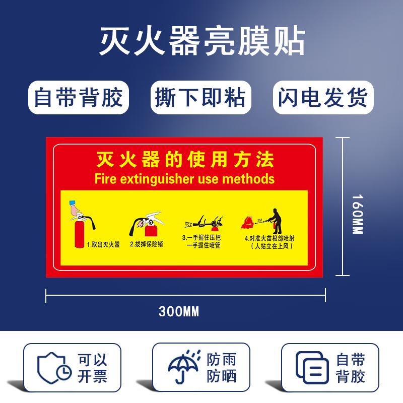 Cheng You PVC Waterproof Fire Safety Signs (10-Pack)