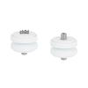 HDRIG Adjustable Double Male Thread Adapter Screw with White Ball Head, 2-Pack