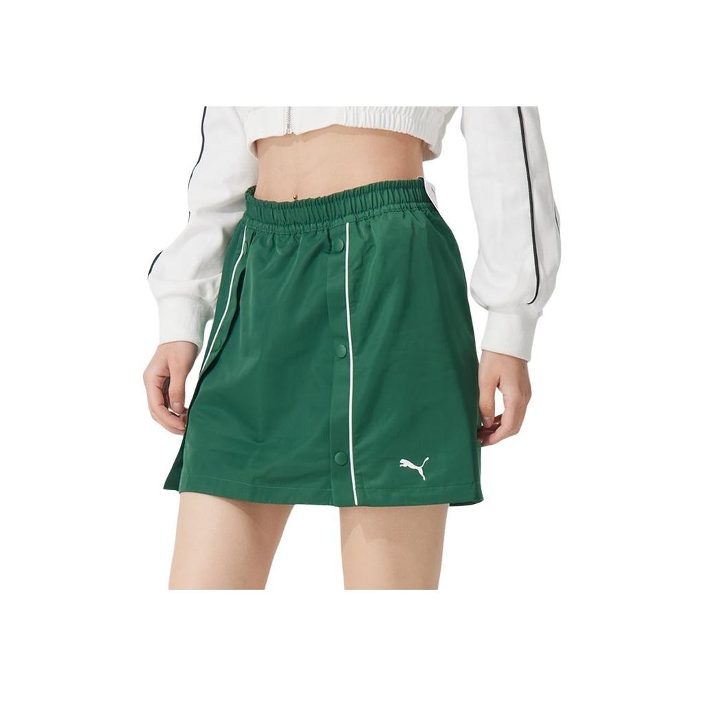 Puma Breathable Fashion Versatile Sports Casual Skirt Women Skirts Green 631727-60