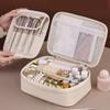 Portable Large Capacity Multipurpose Cosmetic Bag Freely Split Makeup Storage Bag High Aesthetic Trendy Cosmetic Organizer Bag