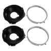 1 Pair Headlamp Retaining Ring H00001EB Headlight Ring Mounting Bucket Kit Replacement for Chevy Camaro 1967 To 1969