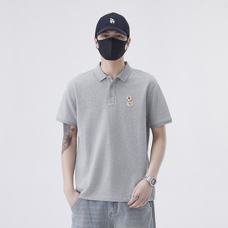 Latest Summer Style Mens Polo Top Everyday Short-sleeved Relaxed Fit Lapel T-shirt for Men