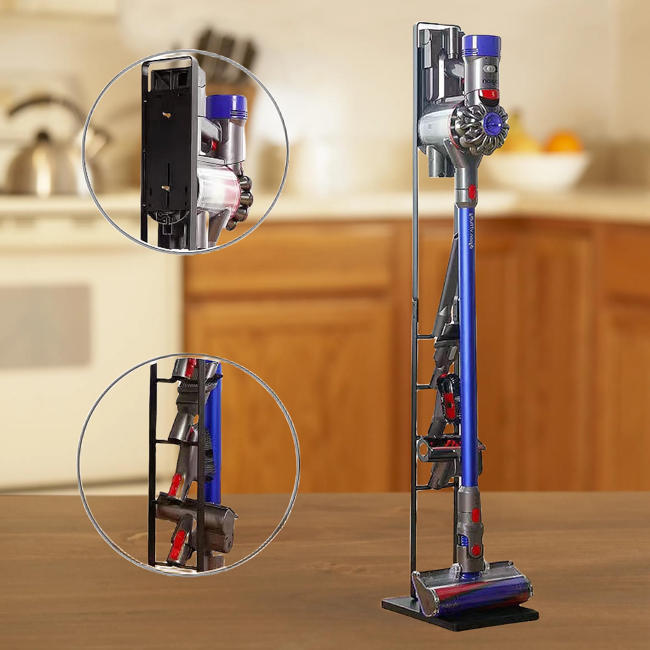 

Secchuu Dyson Vacuum Cleaner Stand SV18 V15 V12 V11 V10 V8 V7 V6 Slim A9 D18 D008Pro Freestanding Cordless Cleaner Stand (Black) [Item] чорний