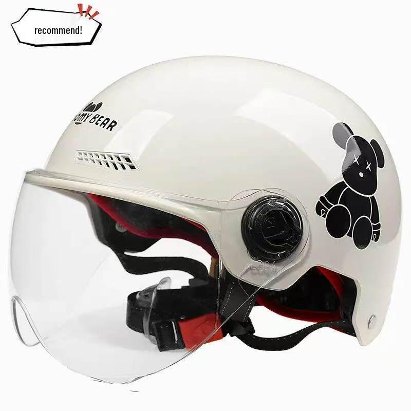 Certified Electric Bike Helmet with Sun Protection, Cute & Universal Half Helmet for Men and Women, All-Season Cycling Safety.