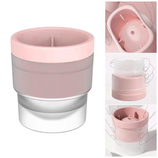 Large Silicone Ice Cube Mold BPA-free Spherical Ice Tray Easy Release One-Click Slow-Melting Ice Maker for Whiskey Bourbon