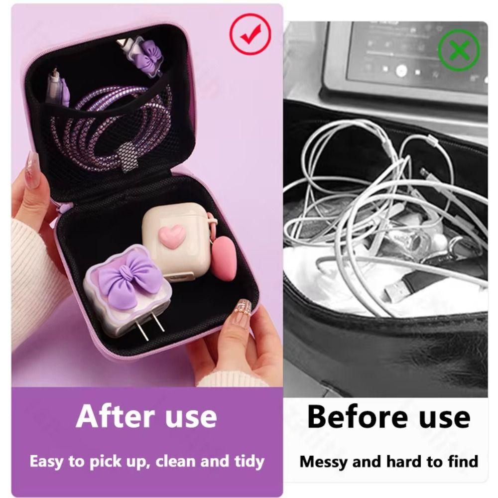 Protection Sleeve Data Cable Pack Charger Protector Power Cable Bag Organizer  Mobile Phone Cable
