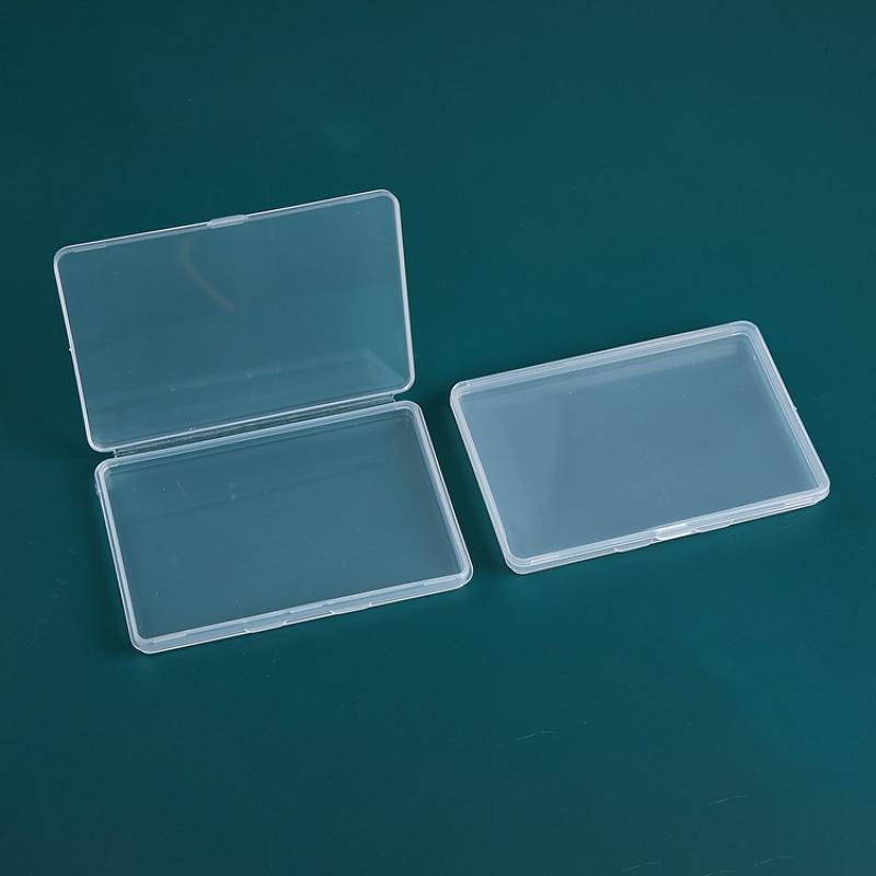Mini Plastic Box Rectangular Translucent Packing Box Dustproof Durable Strong Jewelry Button Sundries Storage Case Container