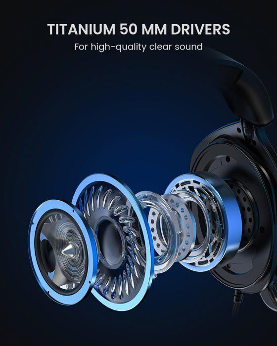 Casque Gaming - J200 - Filaire - Microphone antibruit - Compatible PS5 PS4 Xbox - Noir