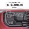 Rökig Svart Strålkastare för Ford Ranger 2023-2025 T9 Wildtrak Raptor Bil Skyddsfilm Genomskinlig TPU Klistermärke Tillbehör 2 St