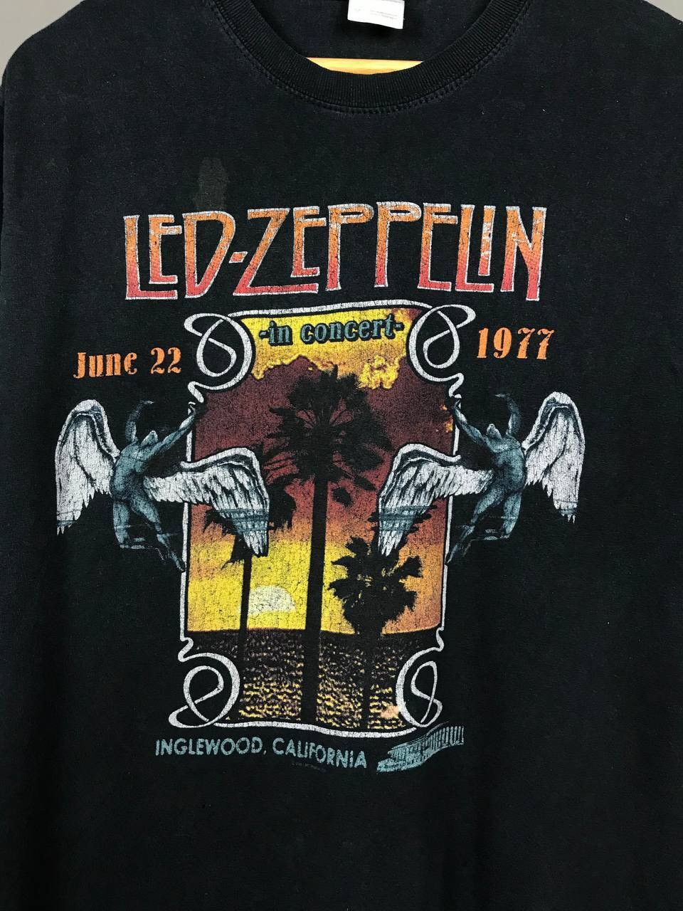 Led Zeppelin 2007 Rock Band For Fan Black Unisex Tshirt Reprint S5XL KH6895 XXXL