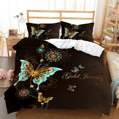 Wings Theme Duvet Cover Set Broken Angel Wings Butterfly 3D Print Comforter Cover King Queen Size For Kid Polyester Bedding Set