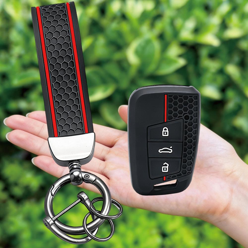 

Keychain Cover For VW Volkswagen Magotan Magotan GTE Passat B7 B8 CC Arteon Skoda Fabia Superb A7 Kodiaq Seat Car Key Case Fob