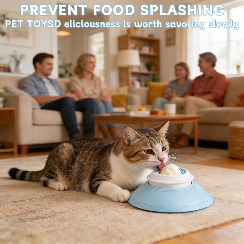2-in-1 Hundelecknapf & Langsamfresser Flüssigfutter Leckmatte für Hunde & Katzen Interaktives Beschäftigungsspielzeug zur Angstlinderung Langeweile