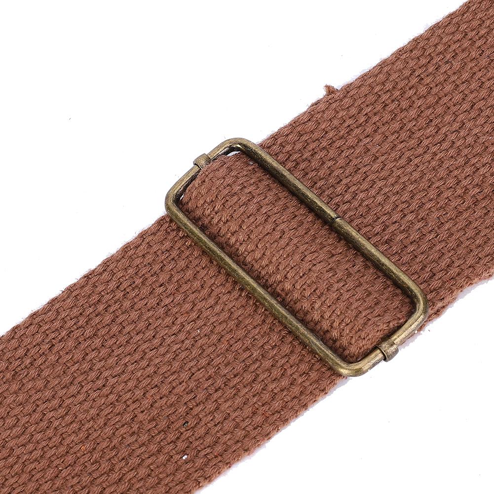 IRIN Comfortable Cotton Woven Folk Guitar Shoulder Strap (Brown)