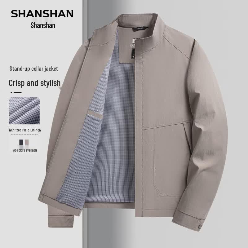 SHANSHAN Men s Stand Collar Business Casual Jacket 195