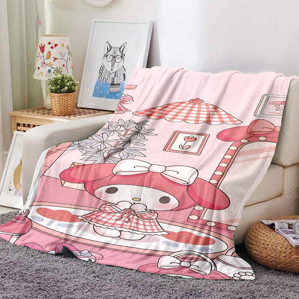 

1 шт. одеяло My Melody Легкий фланелевый плед для дивана, кровати, путешествий, кемпинга, гостиной1138L 80cmx120cm(31inx47in)