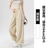 Khaki quick-drying overalls women's summer thin new loose straight casual small wide-leg sweatpants