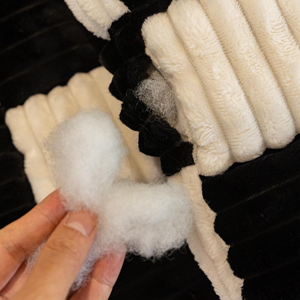 1 peça Almofada de sofá xadrez felpuda antiderrapante grossa plus luxo leve francês