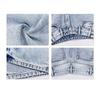 Women's Retro Sky Blue High-Waist Jeans, 2026 Spring/Summer Collection - Loose, Slimming, Floor-Length, Straight-Leg Versatile Pants