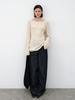 ATELIER NAIN Unbalanced Neck String Wool Knit(T-7123)