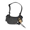 MLB New York Yankees Artificial Leather Shoulder Bag, Hot Girl Bag Unisex Casual 3ABQM034N-50BKS