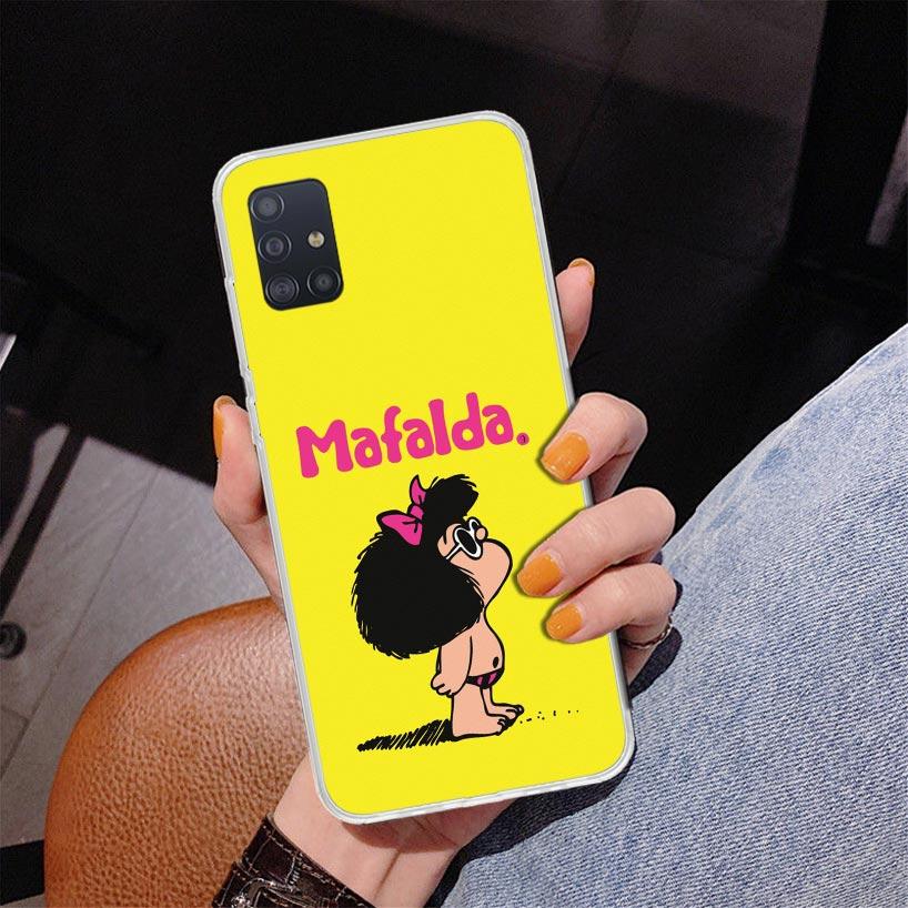 Mafalda Cartoon Phone Case For Samsung Galaxy A52 A32 A22 A12 A51 A31 A50S A30S A20S A10S Note 20 Ultra 10 Plus S10 A72 A71 Gala