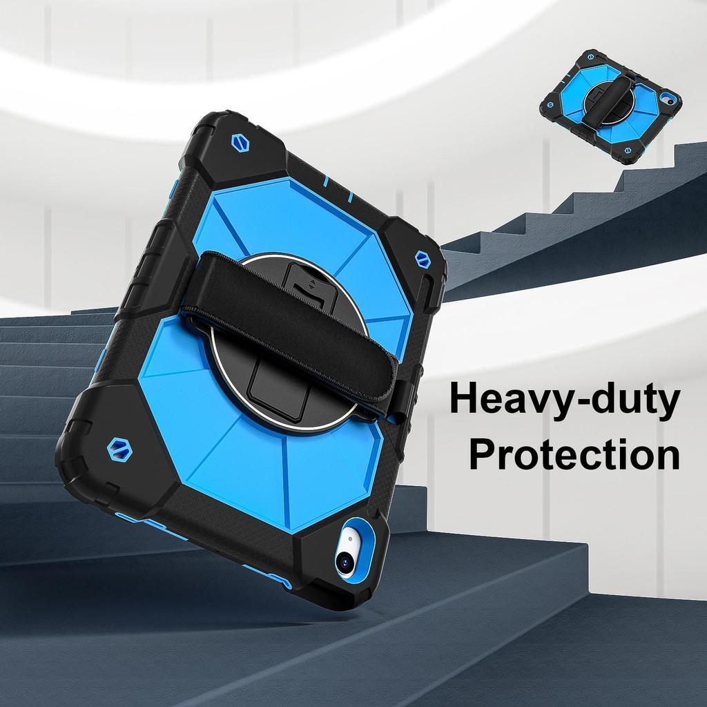 iPad 10th Tablet Protective Case with Rotating Bracket and Shoulder Strap
