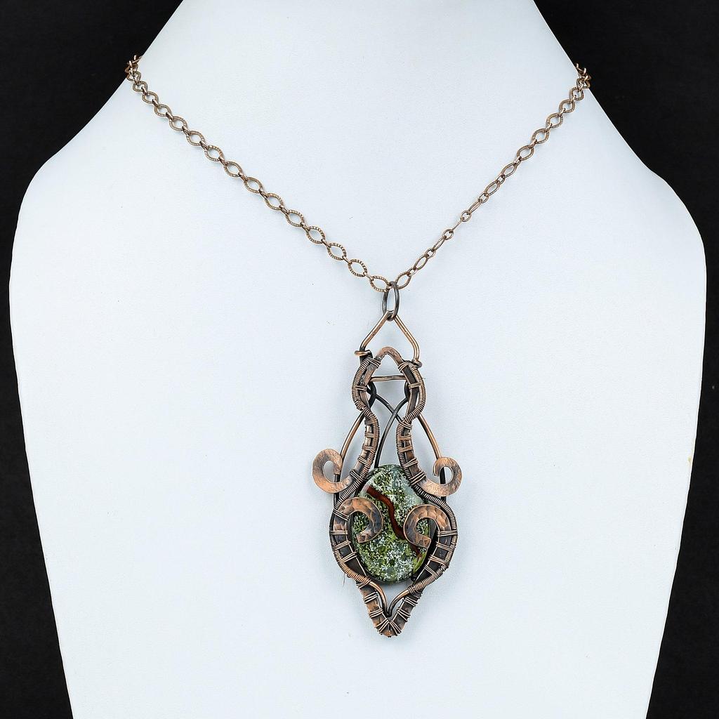 Drachenblutstein Anhänger Kupferdraht umwickelter Anhänger Handgefertigter Edelsteinschmuck Neuestes Design Anhänger Kupferdraht umwickelter Schmuck Geschenk für Sie