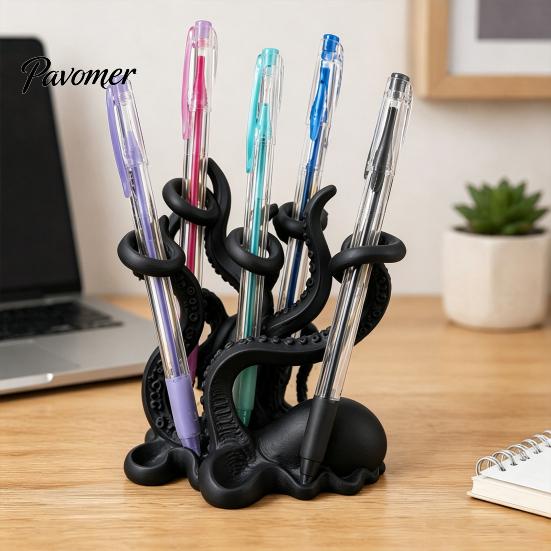 Octopus Toothbrush Holder Holder, Durable PLA Organizer, Creative Organizer Stand, Multi Functional Storage Cup Multi-functional Desk Rack for Makeup
