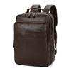 Men's Large Capacity Waterproof PU Backpack - Business Casual, Trendy, Wear-Resistant, Perfect for Students and Commuting.