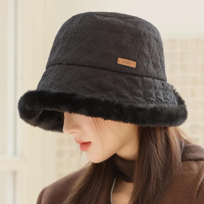 

Осенне-зимняя шляпа Женская модная плюшевая шляпа-ведро Теплая плюшевая шляпа-панама Ветрозащитная дорожная шляпа Ветрозащитная толстая теплая шляпа для катания на лыжах, бега, езды на велосипеде one size чёрный