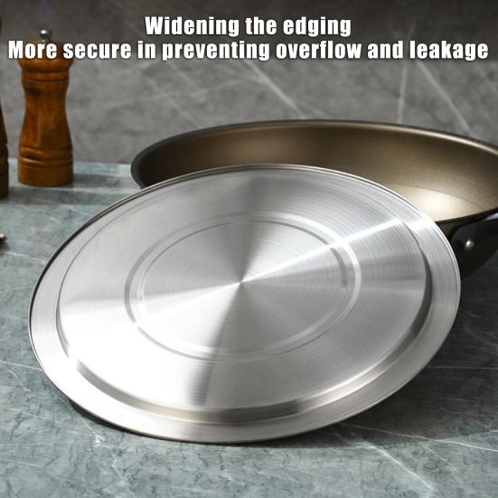 Yousheng Rostfritt Stål Grytlock Universellt Ångtåligt Lock Värmetåligt Knopphandtag Lättlyftande Lock för Burk och Grytor Köksredskap