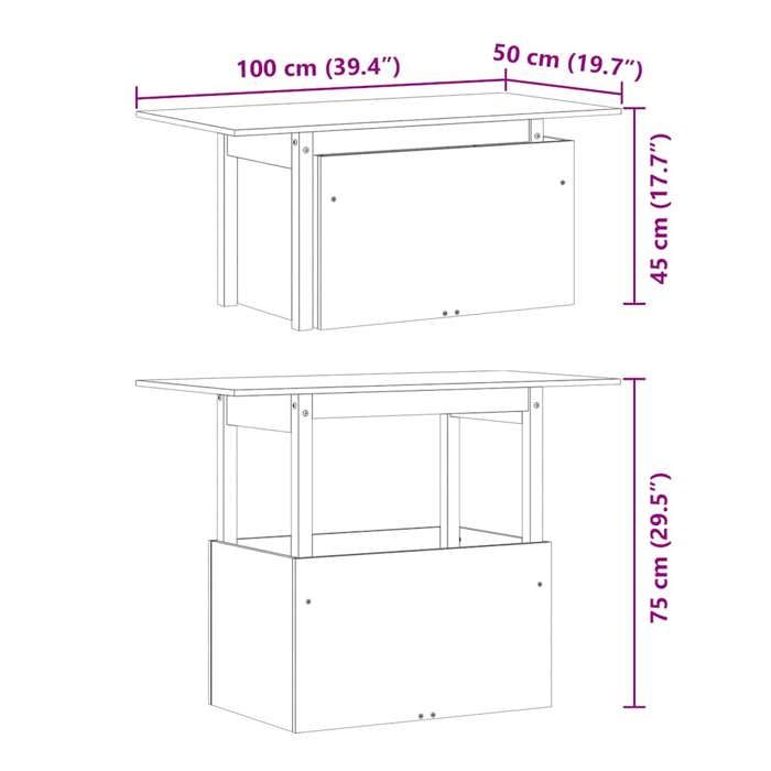 VidaXL Garden Table, Rectangular Dining Table, Picnic Furniture Patio Backyard Terrace Outdoor, Wax 844910