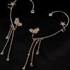 Long Chain Ear Cuff Earrings Tassel Ear Hook Earrings Exquisite Clip on Earrings  Party