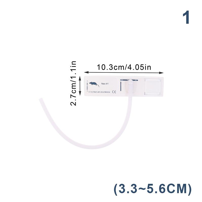 5 Size Of Veterinary Blood Pressur Cuff Multisize Upper Arm Disposable Non-Woven Animal Nibp Cuff Pet Blood Pressure Single Hose