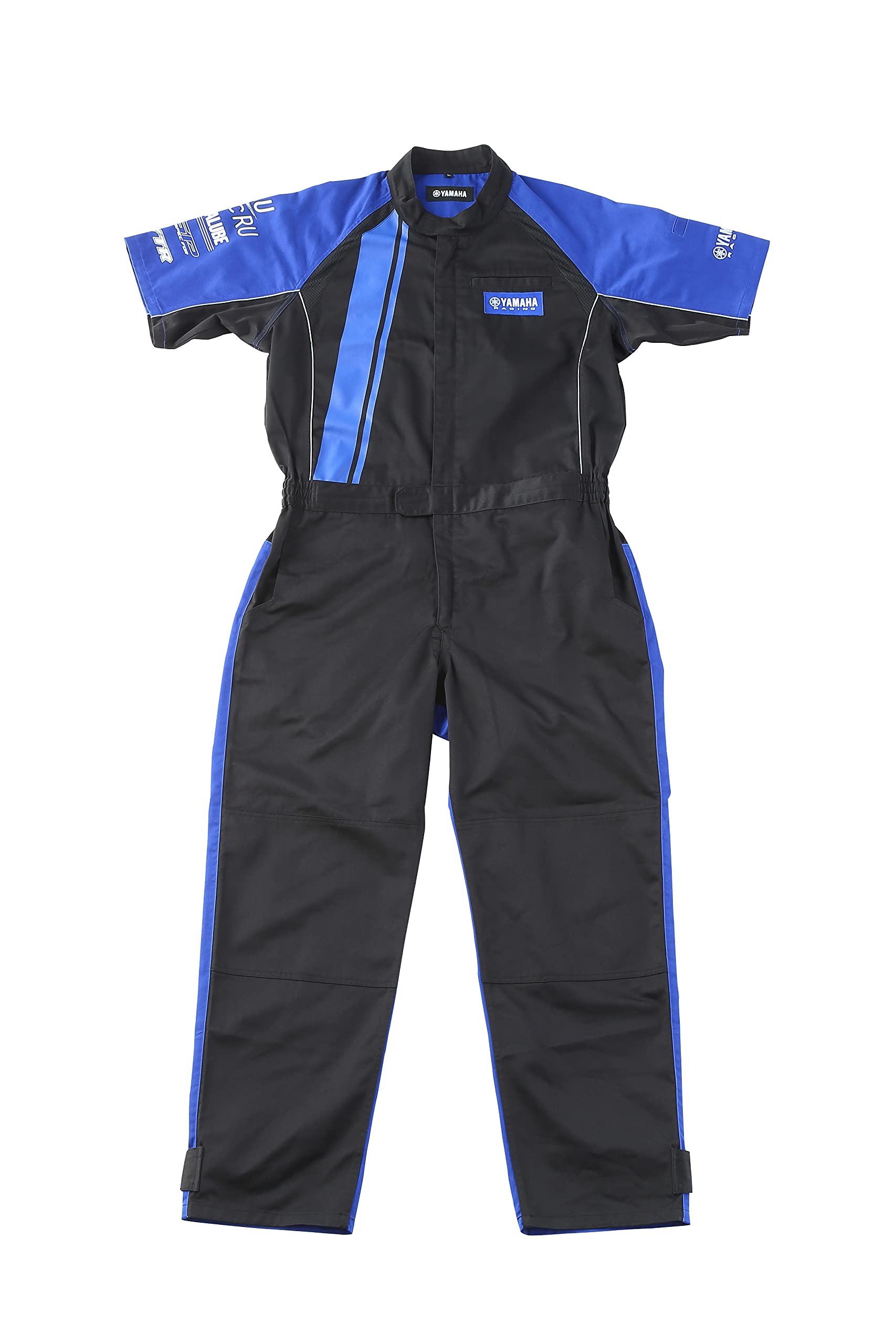 

Yamaha Motor YRM20 Short Mechanic Suit [Race Blue Fun items] RACING items Blue x Black, Size XL, Short Sleeves, 90792-Y137X