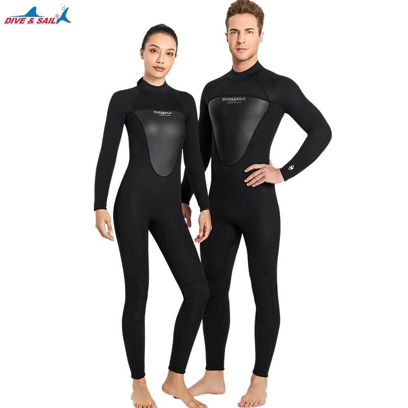 Diving Suit 3MM Men's One-piece Thermal Women's Outdoor Cold-proof Snorkeling Swimming Jellyfish Swimsuit