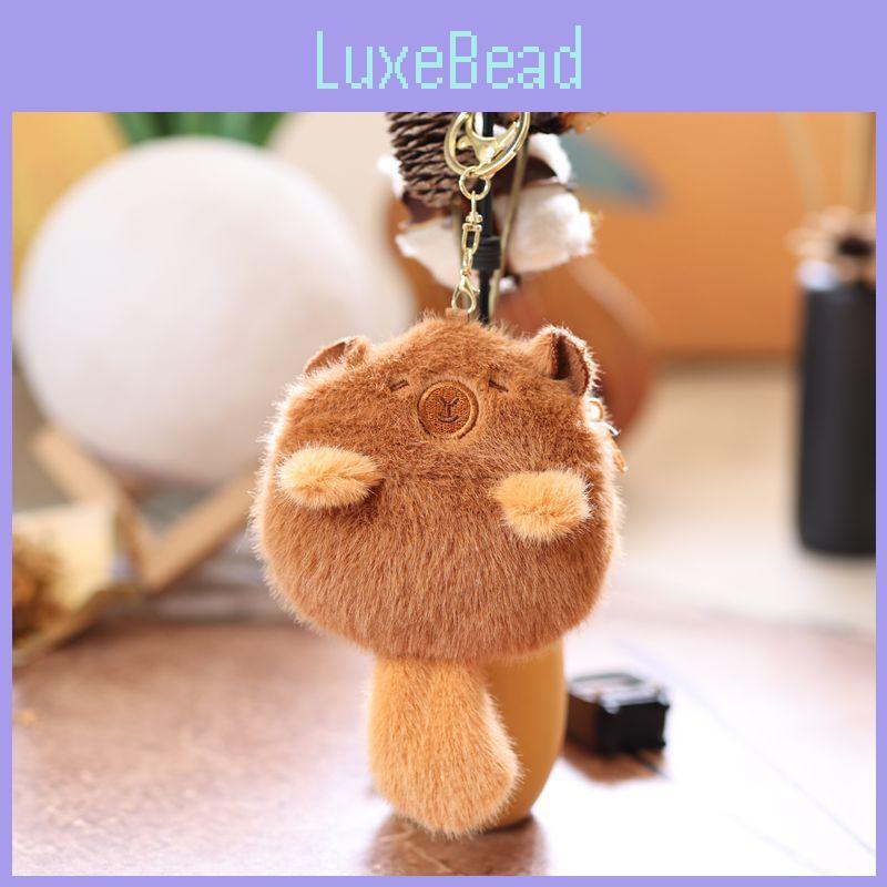 Plush Capybara Panda Keychain Animal Pendant Soft Stuffed Doll Kids Toy Gift