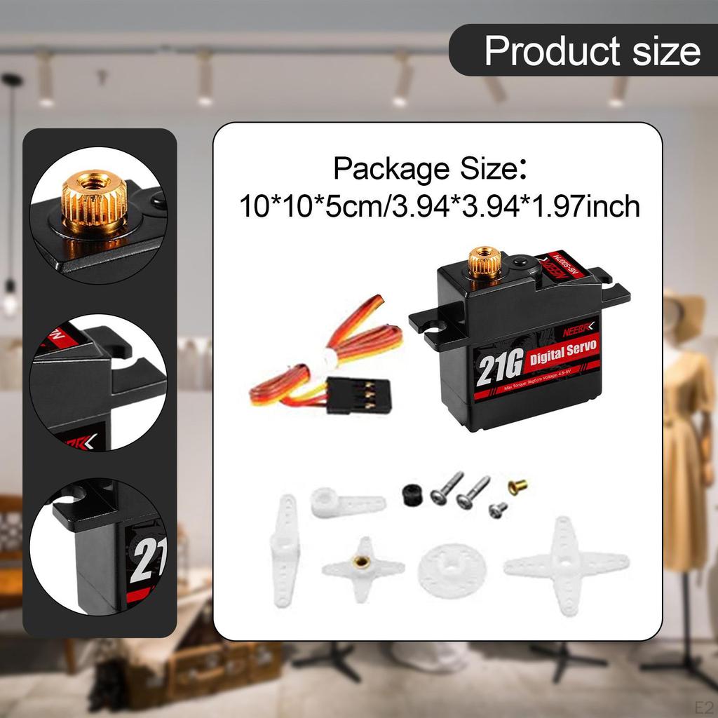 21G Mini Servo 1/12 Scale Sturdy Easy to Use Accessories for MN82 MN78 MN168