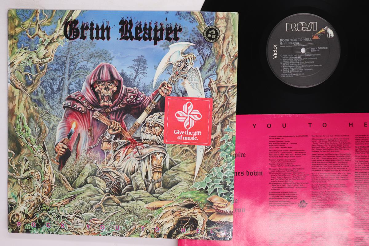 

LP Record GRIM REAPER Rock You To Hell 62501R RCA VICTOR 1987 US Metal Used