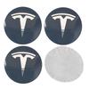 4pcs 56mm Car Wheel Center Hub Cap Badge Emblem Decal Wheel Sticker For Tesla Model Y 3 S X Roadster