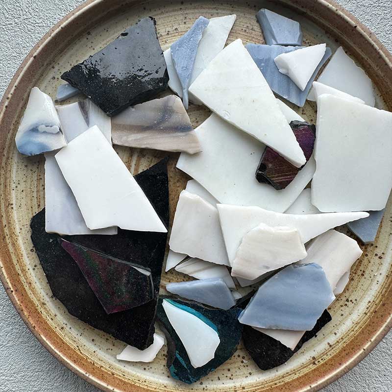 100g/Lot Mozaikové dlaždice Vitráž Mozaika DIY Ručně vyráběný Podtácek Mozaiková Skládačka Výroba Umění Nástěnné Dekorace Potřeby Barva arte 917