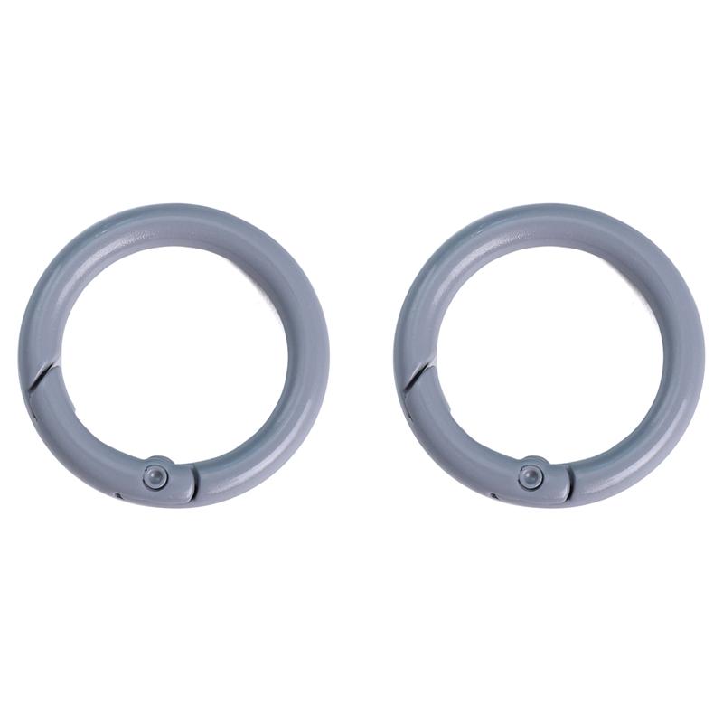 2/5/10Pcs Alloy Spray Painted Open Ring Spring Buckle Clasps For Key Bag Accessories