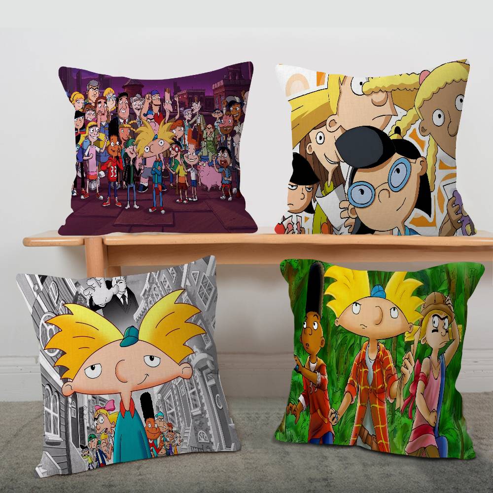Hey A_Arnolds Cartoon Pillow Anime Pillow Sofa Bed Head Pillow Cover Cushion Cover 45x45 Cm Fashion