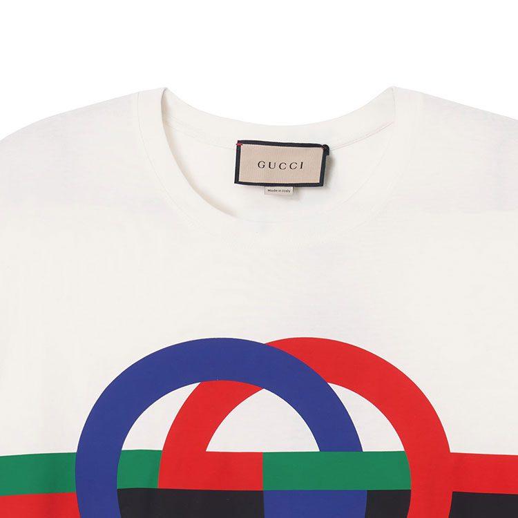 Previous Season Round Gg print T-shirt 548334-XJE7S-9095