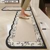 PVC Kitchen Carpet Waterproof Oil-proof Non-slip Leather Floor Mat Minimalist Striped Rug Long Size Home Decor Carpets Alfombra
